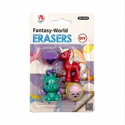 Σετ σβήστρες - Μονόκερος (4τμχ.) - Qihao