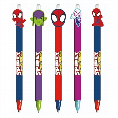 Στυλό που σβήνει με κουμπί Spidey - Μπλε (0.7mm) - Pyramid