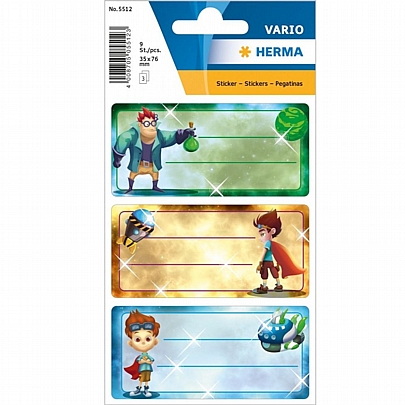 Αυτοκόλλητες ετικέτες - Super Hero (9τμχ.) - Herma