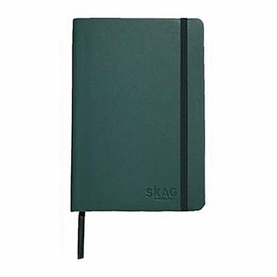 Σημειωματάριο ριγέ με λάστιχο - Πράσινο (14x21) - Skag