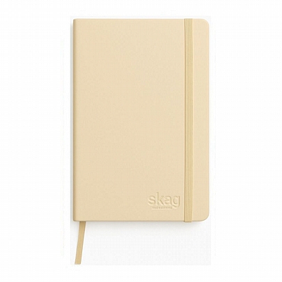 Σημειωματάριο ριγέ με λάστιχο - Μπεζ (14x21) - Skag Σημειωματάριο ριγέ με λάστιχο - Μπεζ (14x21) - Skag