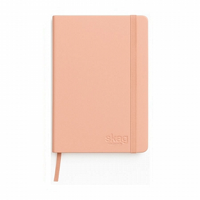 Σημειωματάριο ριγέ με λάστιχο - Σομόν (14x21) - Skag Σημειωματάριο ριγέ με λάστιχο - Σομόν (14x21) - Skag