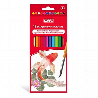 Ξυλομπογιές Ακουαρέλας 12 χρωμάτων - +Efo