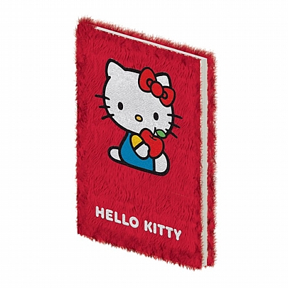 Σημειωματάριο Ριγέ με Βελούδινο Εξώφυλλο - Hello Kitty (16.5x23) - Pyramid