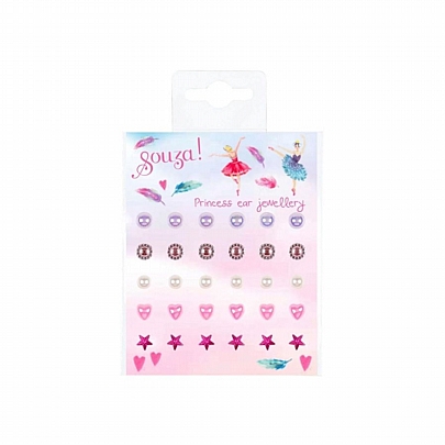 Αυτοκόλλητα Σκουλαρίκια - Ballerina (30τμχ.) - Souza