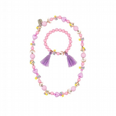 Σετ Κολιέ & Βραχιολάκι Unicorn (2τμχ.) - Souza