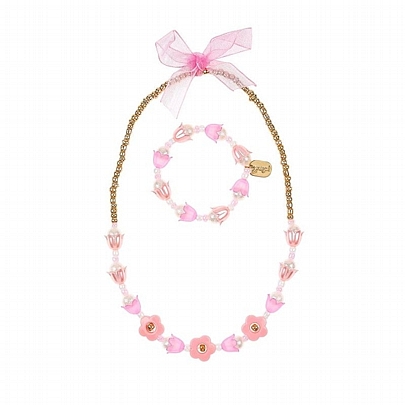 Σετ Κολιέ & Βραχιολάκι Annefleur Flower (2τμχ.) - Souza