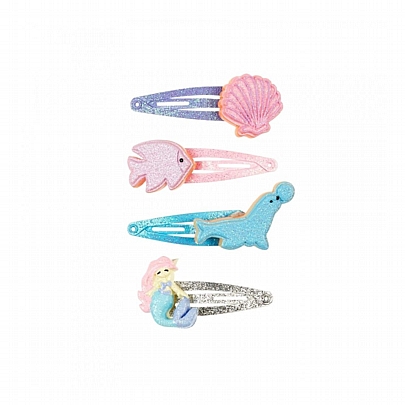 Τσιμπιδάκια Μαλλιών Snap Κλιπ Anette (4τμχ.) - Souza