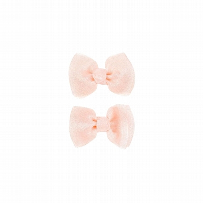 Τσιμπιδάκια Μαλλιών Κροκοδειλάκια Sia Pink Bow (2τμχ.) - Souza