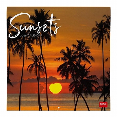 Μηνιαίο Ημερολόγιο Τοίχου 2026 - Sunsets (30x29) - Legami
