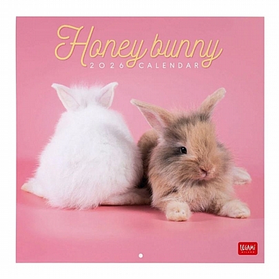 Μηνιαίο Ημερολόγιο Τοίχου 2026 - Honey Bunnies (30x29) - Legami