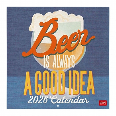 Μηνιαίο Ημερολόγιο Τοίχου 2026 - Beer is always a good idea (30x29) - Legami