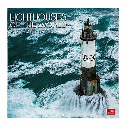 Μηνιαίο Ημερολόγιο Τοίχου 2026 - Lighthouses of the world (30x29) - Legami