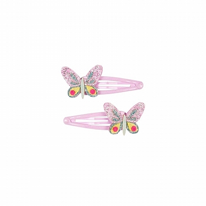 Τσιμπιδάκια Μαλλιών Snap Κλιπ Fara Butterfly (2τμχ.) - Souza