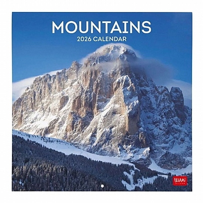 Μηνιαίο Ημερολόγιο Τοίχου 2026 - Mountains (30x29) - Legami