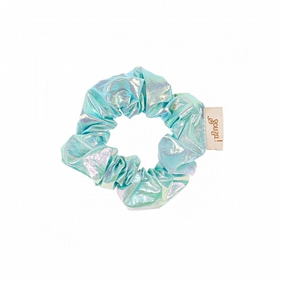 Λαστιχάκι Scrunchie για Μαλλιά Elea Metallic Blue (1τμχ.) - Souza