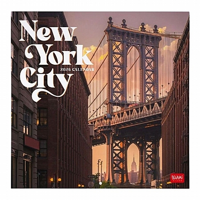 Μηνιαίο Ημερολόγιο Τοίχου 2026 - New York City (30x29) - Legami