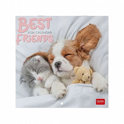 Μηνιαίο Ημερολόγιο Τοίχου 2026 - Best Friends (18x18) - Legami