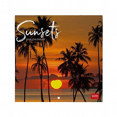 Μηνιαίο Ημερολόγιο Τοίχου 2026 - Sunsets (18x18) - Legami Μηνιαίο Ημερολόγιο Τοίχου 2026 - Sunsets (18x18) - Legami