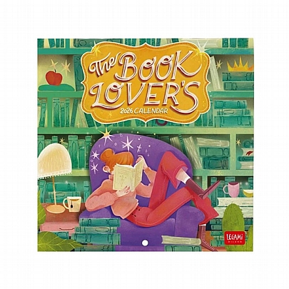 Μηνιαίο Ημερολόγιο Τοίχου 2026 - The Book Lover's (18x18) - Legami