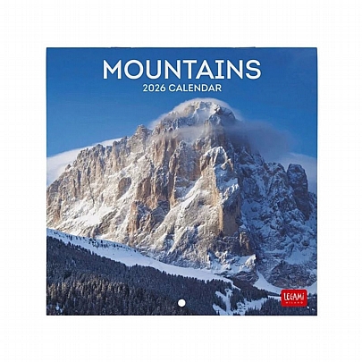 Μηνιαίο Ημερολόγιο Τοίχου 2026 - Mountains (18x18) - Legami