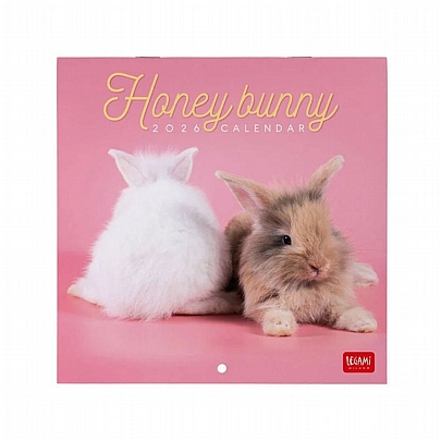 Μηνιαίο Ημερολόγιο Τοίχου 2026 - Honey Bunnies (18x18) - Legami