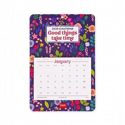 Μηνιαίο Ημερολόγιο Τοίχου 13 Μηνών 2026 - Flowers (15x23) - Legami