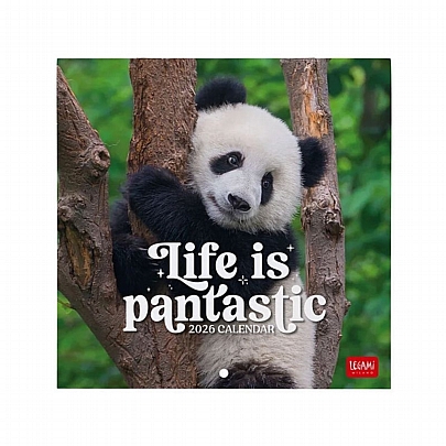 Μηνιαίο Ημερολόγιο Τοίχου 2026 - Life is Pantastic (18x18) - Legami