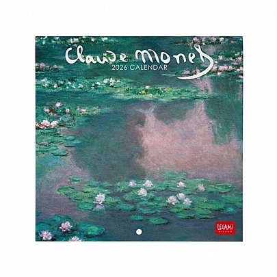 Μηνιαίο Ημερολόγιο Τοίχου 2026 - Claude Monet (18x18) - Legami