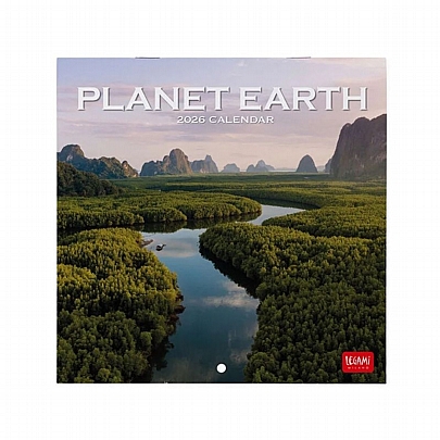Μηνιαίο Ημερολόγιο Τοίχου 2026 - Planet Earth (18x18) - Legami
