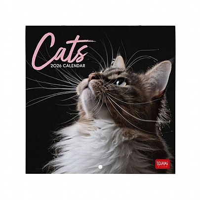 Μηνιαίο Ημερολόγιο Τοίχου 2026 - Sweet Cats (18x18) - Legami