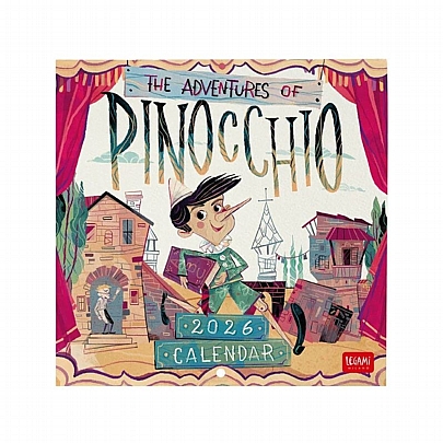 Μηνιαίο Ημερολόγιο Τοίχου 2026 - Pinocchio (18x18) - Legami