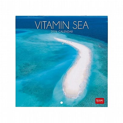 Μηνιαίο Ημερολόγιο Τοίχου 2026 - Vitamin Sea (18x18) - Legami