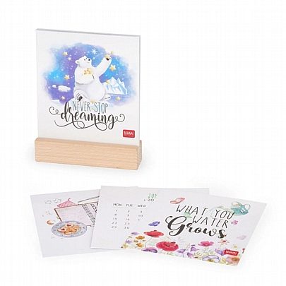 Μηνιαίο Ημερολόγιο με Ξύλινη Βάση 2026 - Aphorisms (13x10.5) - Legami Μηνιαίο Ημερολόγιο με Ξύλινη Βάση 2026 - Aphorisms (13x10.5) - Legami