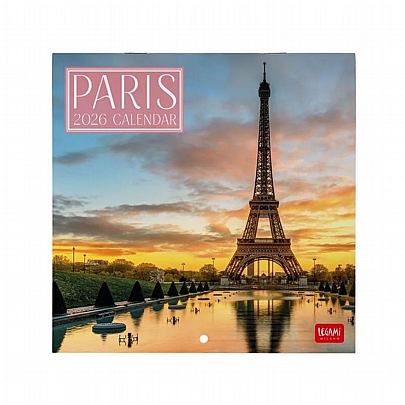 Μηνιαίο Ημερολόγιο Τοίχου 2026 - Paris (18x18) - Legami