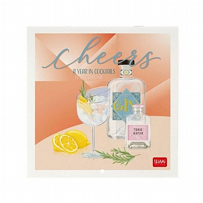 Μηνιαίο Ημερολόγιο Τοίχου 2026 - Cheers (18x18) - Legami