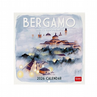 Μηνιαίο Ημερολόγιο Τοίχου 2026 - Bergamo (18x18) - Legami