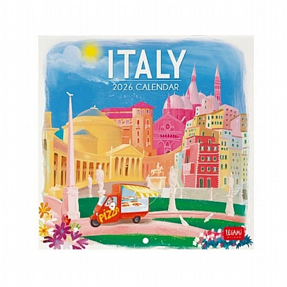 Μηνιαίο Ημερολόγιο Τοίχου 2026 - Italy (18x18) - Legami