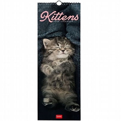 Μηνιαίο Ημερολόγιο Τοίχου 2026 - Kittens (16x49) - Legami