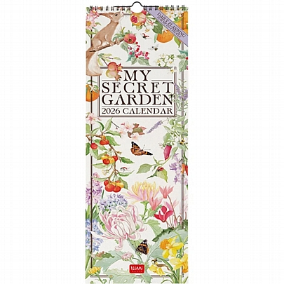 Μηνιαίο Ημερολόγιο Τοίχου 2026 - My secret Garden (16x49) - Legami