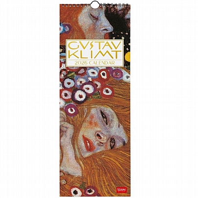 Μηνιαίο Ημερολόγιο Τοίχου 2026 - Gustav Klimt (16x49) - Legami