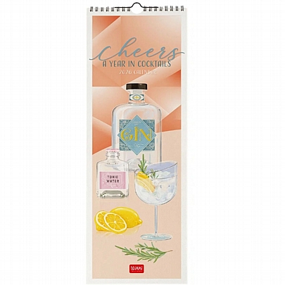 Μηνιαίο Ημερολόγιο Τοίχου 2026 - Cheers (16x49) - Legami