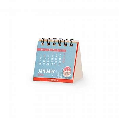 Micro Μηναίο Ημερολόγιο Επιτραπέζιο 2026 - Travel (5.8x5.3) - Legami