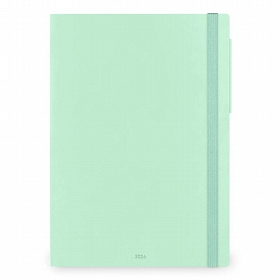Εβδομαδιαίο Ημερολόγιο με λάστιχο 2026 - Pastel Mint (19.5x26.5) - Legami