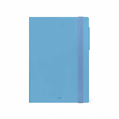 Ημερήσιο Ημερολόγιο με λάστιχο 2025 - Retro Blue (12x18) - Legami Ημερήσιο Ημερολόγιο με λάστιχο 2025 - Retro Blue (12x18) - Legami