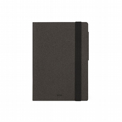 Ημερήσιο Ημερολόγιο με λάστιχο 2026 - Deep Graphite (9.5x13.5) - Legami Ημερήσιο Ημερολόγιο με λάστιχο 2026 - Deep Graphite (9.5x13.5) - Legami