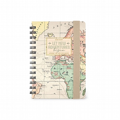 Εβδομαδιαίο Ημερολόγιο Σπιράλ με λάστιχο 2026 - Travel (8.5x13) - Legami