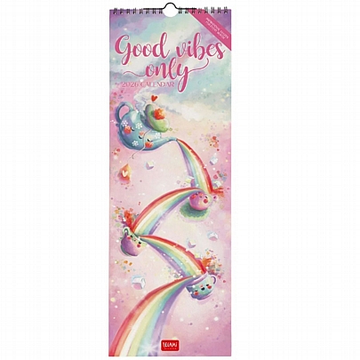 Μηνιαίο Ημερολόγιο Τοίχου 2026 - Good Vibes Only (16x49) - Legami