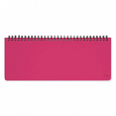 Εβδομαδιαίο Πλάγιο Σπιράλ Ημερολόγιο 13 Μηνών 2026 - Raspberry (10.2x27.2) - Legami