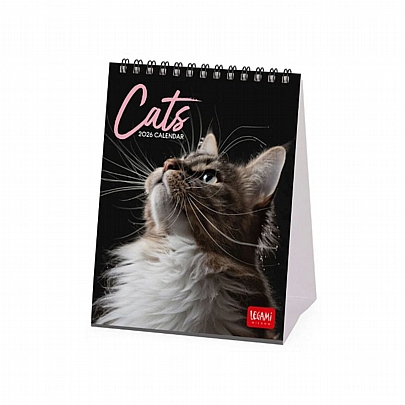 Μηνιαίο Επιτραπέζιο Ημερολόγιο 2026 Σπιράλ - Sweet Cats (12x14.5) - Legami Μηνιαίο Επιτραπέζιο Ημερολόγιο 2026 Σπιράλ - Sweet Cats (12x14.5) - Legami